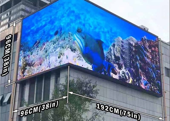 Full Color HD P6 Εξωτερική διαφήμιση LED οθόνη Ποδοσφαιρικό πεδίο Περιοχή LED οθόνη COB P1.25