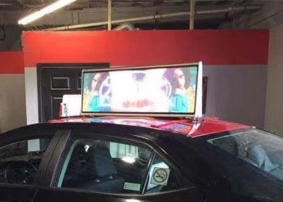 Προσαρμόσιμες διαφημίσεις P3 LED Taxi στην κορυφή της οθόνης Μικρές, αποσυναρμολογήσιμες και εύκολες στην εγκατάσταση