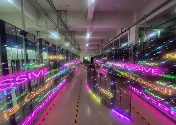 Εσωτερικός πλήρης χρώματος διαφανής οθόνη LED υψηλής φωτεινότητας ενοικίαση G3.91 - G7.8125