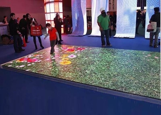 Π2.5 Πλήρης χρώσης βίντεο χορευτικό πάτωμα, SMD φωτεινές πλακάτσες πάτωμα 1/32 Scan 160*160mm Module
