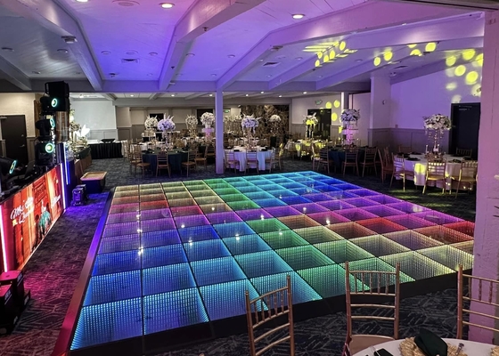Κίνα SMD3535 Sound Active Dj Led Disco Dance Floor Θερματικές λευκές ακτίνες