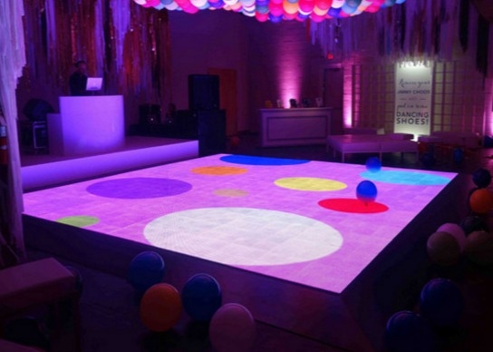 Προσαρμόσιμο P 4.81 LED χορευτικό πάτωμα σε χρώμα RGB για τάση 220V