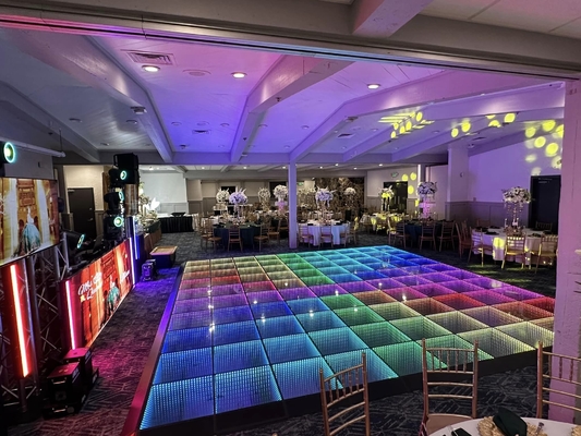 Εσωτερικός SMD3535 Sound Active Dj Led Disco Dance Floor Θερμός λευκός φακός