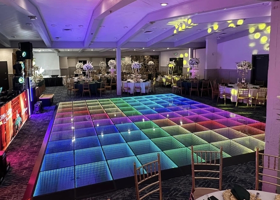 HD ενοικίαση κουτί LED dance floor P4.81 Stage εξοπλισμός Pixel ασύρματο αλουμίνιο
