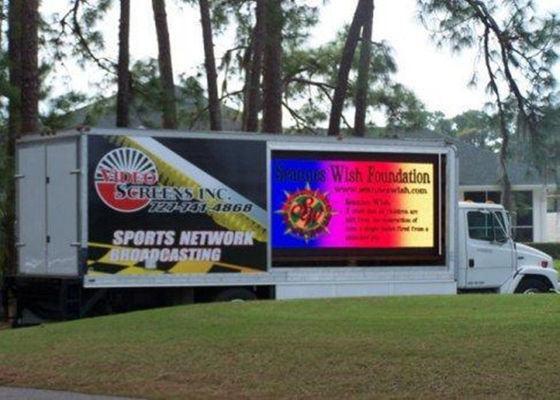 P6 Εξωτερική Κινητή Οθόνη LED IP65 Αδιάβροχη 5000cd/㎡ Φωτεινότητα