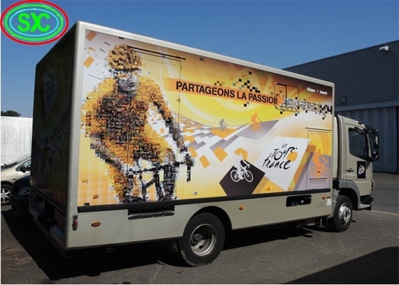 Εικαστική οθόνη κινητού φορτηγού LED οθόνη με 2727 μεγέθους λάμπας και 320x160mm μέγεθος μονάδας