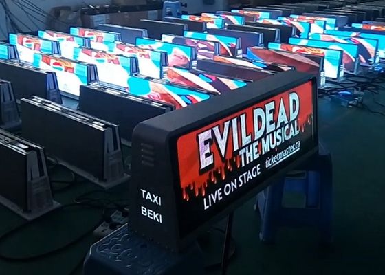 Π5 Διπλής όψης οθόνη LED οροφής ταξί IP65 Αδιάβροχη