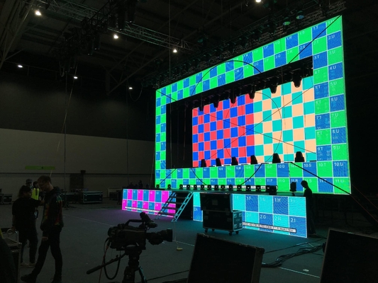 Σκηνή ενοικίασης από αλουμίνιο με χύτευση RGB εξωτερική HD αδιάβροχη οθόνη βίντεο LED, οθόνη τοίχου TV LED πλήρους χρώματος P8