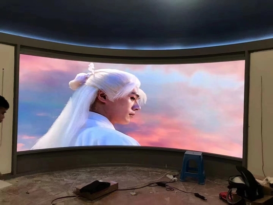 Π3.91 Εσωτερική οθόνη LED Εικονική οθόνη HD πλήρους χρώματος 500x1000 ντουλάπι