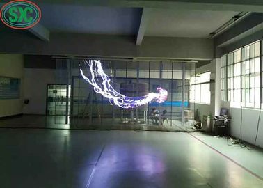 Διαφανής πλήρης χρώματος οθόνη LED με πλέγμα ευρείας οπτικής γωνίας Τρία χρόνια εγγύηση