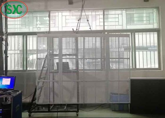 COB Αδιάβροχη πλήρης χρώσης Διαφανής οθόνη LED υψηλής ανάλυσης SMD1921 3 χρόνια εγγύηση