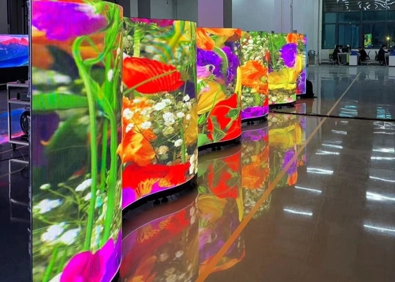 Κουρβοειδής οθόνη LED Πίνακα P4.81 RGB 1/13 Τρόπος σαρώσεως Υψηλό ποσοστό ανανέωσης