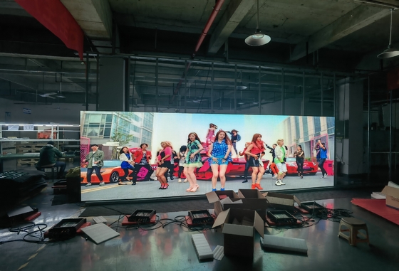 P3.91 LED Video Display Board, εσωτερικό Led Panel Wall 500x500mm Nation Star led wall, 3840hz ανανεωτικό ρυθμό, 500x500 καμπίνα, κάρτες Novastar