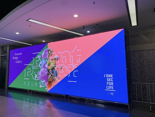384mm x 192mm Μέγεθος Μονούλης P6 Indoor Full Color LED Video Wall με Super Thin Cabinet και φωτεινότητα 2500nits