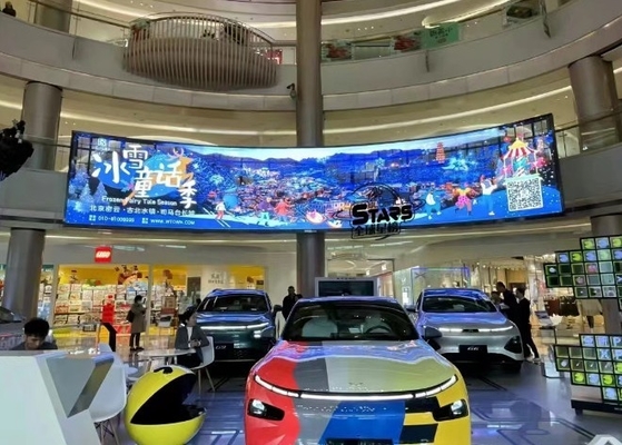 Εικονική οθόνη LED οθόνη SMD RGB πλήρης χρώματος LED οθόνη 256x128mm 1/4 σάρωση