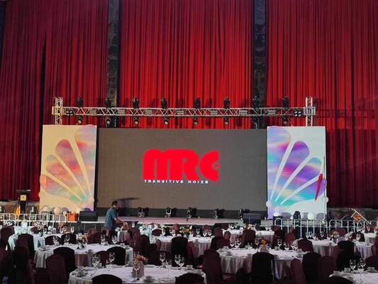 Οθόνη ενοικίασης Ultra HD Μικρή πλάκα P2.5 LED οθόνη με θήκη αλουμινίου 480x480mm