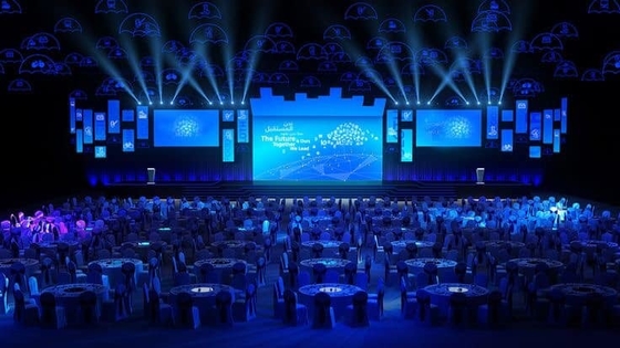 Μεγάλη οθόνη σκηνής ενοικίασης 7500cd/m2 Full Color LED Display Indoor Video Wall Event Υψηλή απόδοση