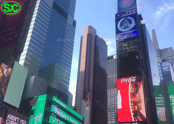 Μεγάλη οδηγημένη διαφημιστική επιτροπή TV οθονών επίδειξης οθονών P10 υπαίθρια διαφημιστική οδηγημένη