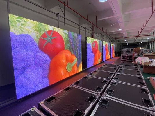 P1.25 COB Εξωτερική ενοικίαση LED πλήρους χρώματος οθόνης 16-bit σε κλίμακα γκρι