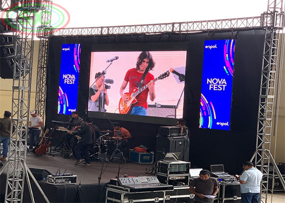 Υψηλή φωτεινότητα Slim Indoor Stage Background Wall P4.81 ενοικίαση LED Video Wall πλήρες χρώμα