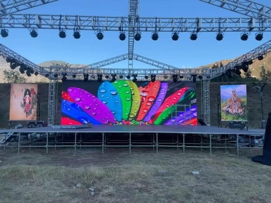 2500nits φωτεινότητα P3 εσωτερική LED ενοικίαση οθόνης οθόνης βίντεο με σχεδιασμό σύνδεσης αεροεμπλοκής πυκνότητα pixel 111111dots/sqm