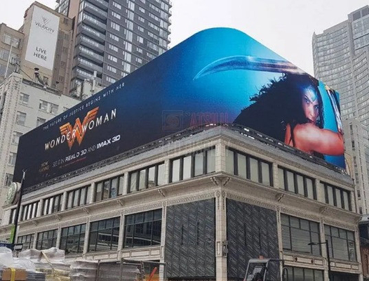 10mm Pixel Pitch LED οθόνες υψηλής φωτεινότητας για εξωτερική διαφήμιση στον δρόμο