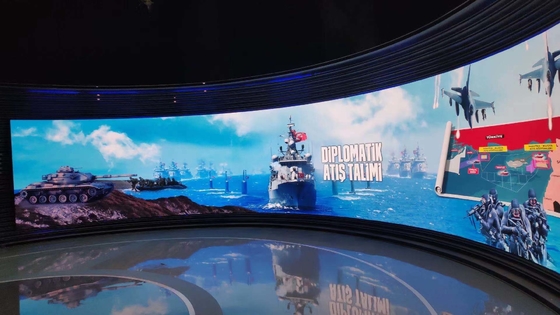 Μονάδα οθόνης LED πλήρους χρώματος εσωτερικού χώρου P2-32S με σταθερή κίνηση και διάσταση ντουλάπις 640*640mm