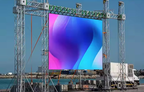Εικόνα LED διαφήμισης HD από σίδηρο και χάλυβα με αδιάβροχο περίβλημα και υψηλή πυκνότητα εικονοστοιχείων 62500/τ.μ.