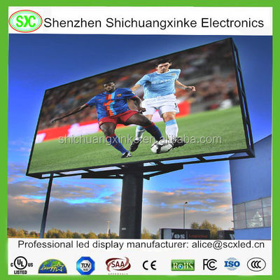 Καλή τιμή Πλήρες χρώμα 625-630nm Score Led Billboard για ευέλικτες διαφημιστικές λύσεις με μέση κατανάλωση ενέργειας 860w / m2 σε απευθείας σύνδεση