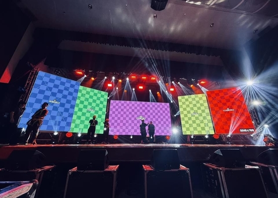 Σκηνή LED SMD Aluminium P4 εσωτερική διαφήμιση βίντεο RGB οθόνη οθόνης HD χωρίς τραυλισμό
