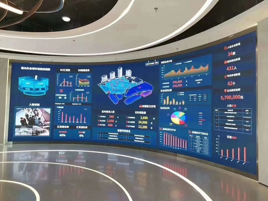 Ενοικίαση Πίνακες διαφημίσεων LED εσωτερική οθόνη φωτεινότητα 800cd βίντεο ζωντανή Epistar 4mm Pixel Pitch