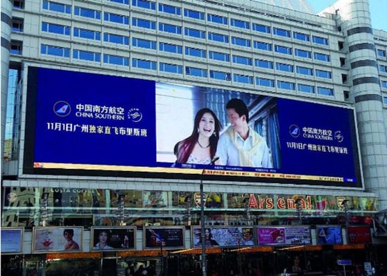 P10 Εξωτερική Οθόνη LED 10mm Απόσταση εικονοστοιχείων IP65 Αδιάβροχη