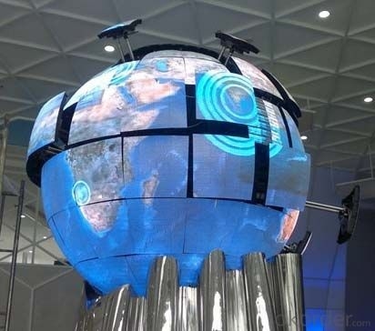 Πνευματικά αδιάβροχη οθόνη LED IP43 σφαίρας με λειτουργία οθόνης βίντεο / κειμένου / εικόνας και πιστοποίηση CE