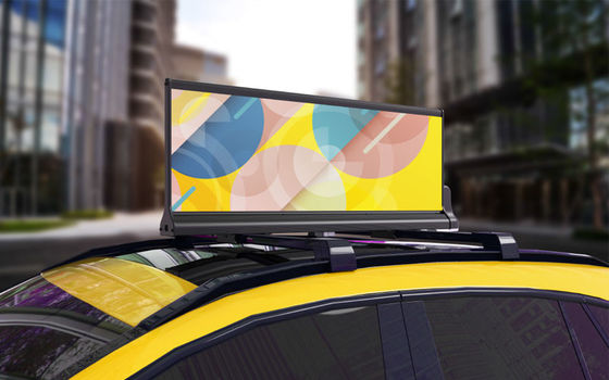 P6 HD Έγχρωμη Οθόνη LED Σήματος Οροφής Αυτοκινήτου IP65 Αδιάβροχη