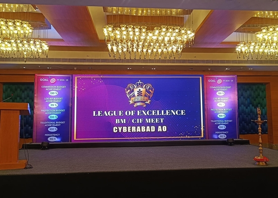 Κουτί ενοικίασης LED Full Color SMD οθόνη 160.000 Dots/Sq.Ft. φωτεινότητα κατάλληλη για συναυλίες/σταθμούς