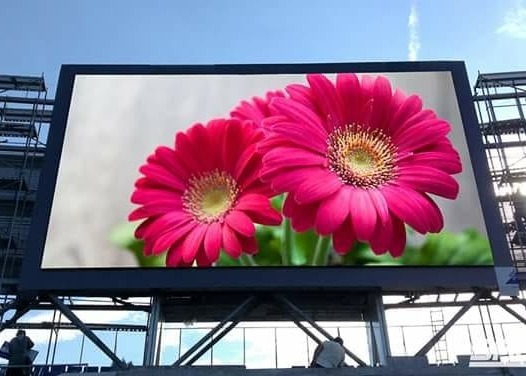 Εικόνα LED διαφήμισης από αλουμίνιο με χύτευση με έλαση 250x250mm RGB LED μονάδα P31.25mm