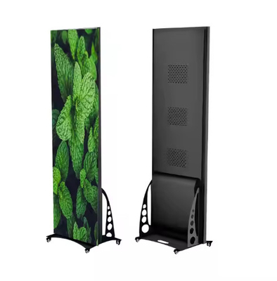 Μεταφορτώσιμο Led Video Wall P1.25 P1.5 P1.86 P2 P2.5 Με τροχούς Διαφημιστική αφίσα LED εσωτερική αφίσα LED οθόνη LED ψηφιακή οθόνη