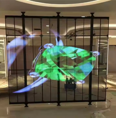 Ελαστική οθόνη οθόνης Led Film Crystal Display Διαφανής οθόνη LED στο εμπορικό κέντρο παράθυρα γυαλί κολλητικό LED διαφημιστικό πάνελ