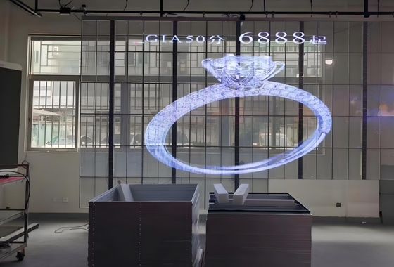 Διαφανής οθόνη LED P3.91 HD για διαφήμιση εσωτερικού χώρου