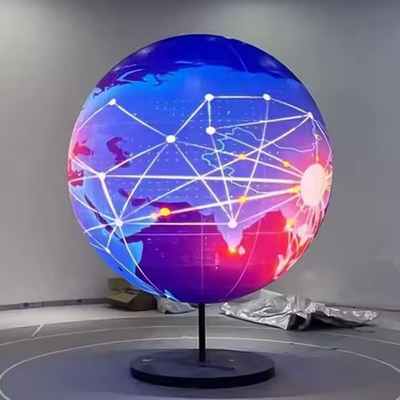 Εσωτερική οθόνη LED υψηλής ανάλυσης P2 P2.5 P3 κυρτή LED σφαίρα οθόνη κύβου HD