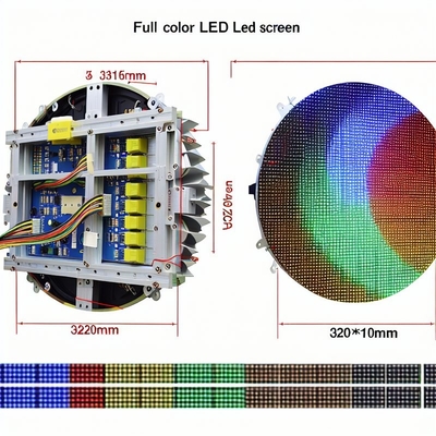 Οθόνη LED Sphere DC5V με μέγεθος Module 320*160mm και τσιπ LED Epistar