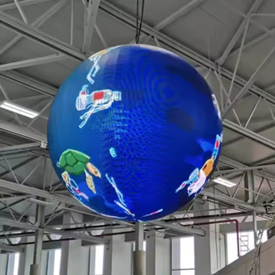 P2.5mm Πλήρης χρωματική σφαίρα LED οθόνη 360 γωνία θέασης