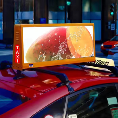 P6 HD Έγχρωμη Οθόνη LED Σήματος Οροφής Αυτοκινήτου IP65 Αδιάβροχη