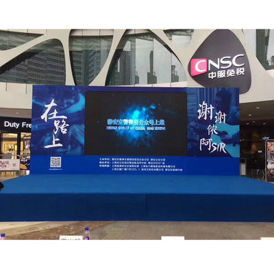 Εσωτερικά P4.81 υψηλά αναζωογονούν τον πλήρη έγχρωμο smd οδηγημένο τηλεοπτικό δέκτη διαφημιστικός τον τηλεοπτικό τοίχο 500*500mm οδηγημένη γραφεία επίδειξη ενοικίου 500*1000mm