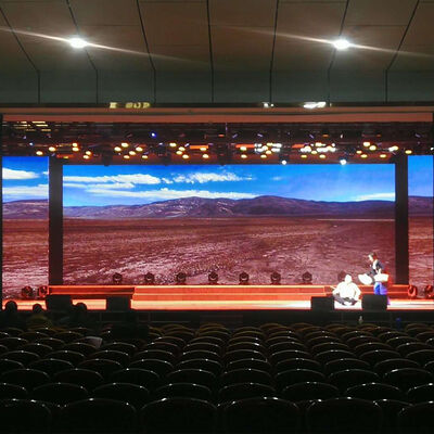 Ηθική οθόνη LED εσωτερική οθόνη HD με διαμόρφωση RGB 3 σε 1 pixel και εύκολη εγκατάσταση για αναπαραγωγή βίντεο