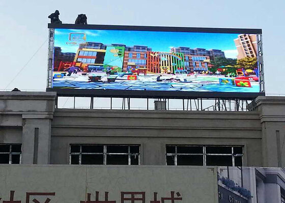 Εξωτερική οθόνη p10 Full Color LED Αδιάβροχη και ανθεκτική στις καιρικές συνθήκες με σχεδιασμό μπροστινής συντήρησης για εύκολη συντήρηση και μακροχρόνια εξωτερική λειτουργία