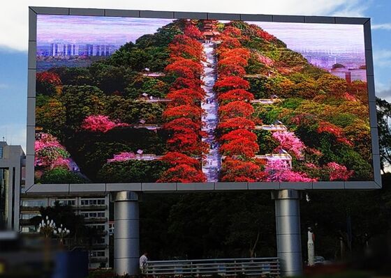 Αδιάβροχη Μεγάλη οθόνη LED P6 Σταθερού Πλαισίου για Διαφήμιση σε Τοίχο Δρόμου