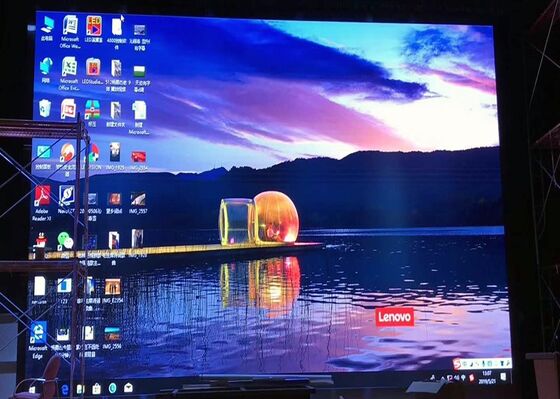 Λαμπτήρας LED P3.91 Οθόνη LED Εσωτερικού / Εξωτερικού Χώρου Επιτοίχια Οθόνη LED ρυθμός ανανέωσης 3840hz