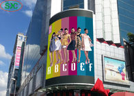 P6 υπαίθριο πλήρες χρώμα που διαφημίζει την οδηγημένη οθόνη διαφήμισης οθόνης τοποθετημένη τοίχος κυρτή οδηγημένη