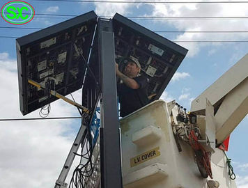 P2.5 τετραγωνική εξωτερική διαφήμιση Αδιάβροχη πλήρης χρωματική οθόνη HD LED αλουμινίου